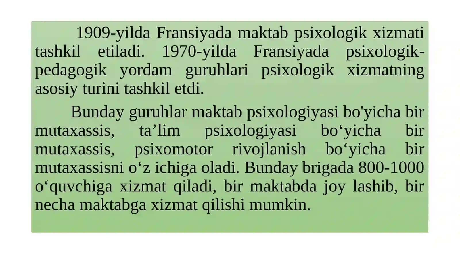 Psixologikxizmatnitashkiletishningumumiymezonlari 4