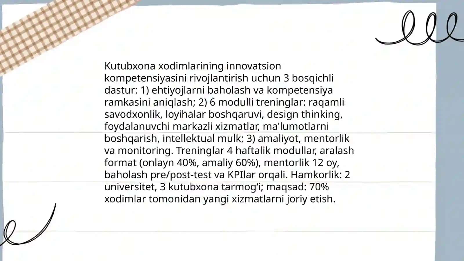 Kutubxona axborot muassasalarida innovatsion faoliyatni tashkil etish jarayonlari 4