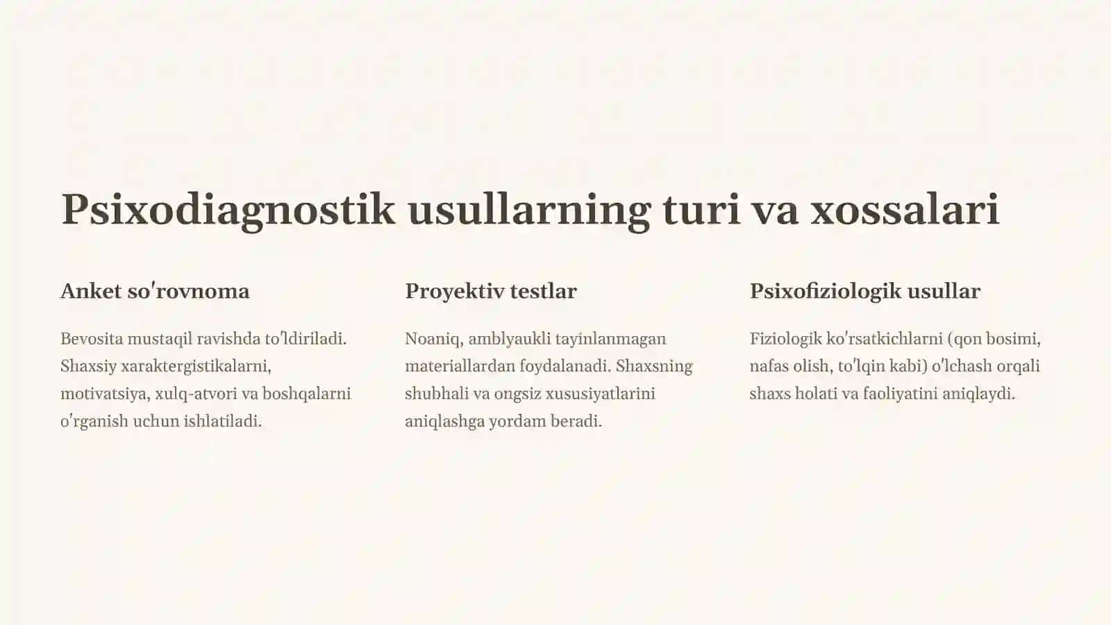Psixologiyada tadqiqot sifat va miqdor birligi 4