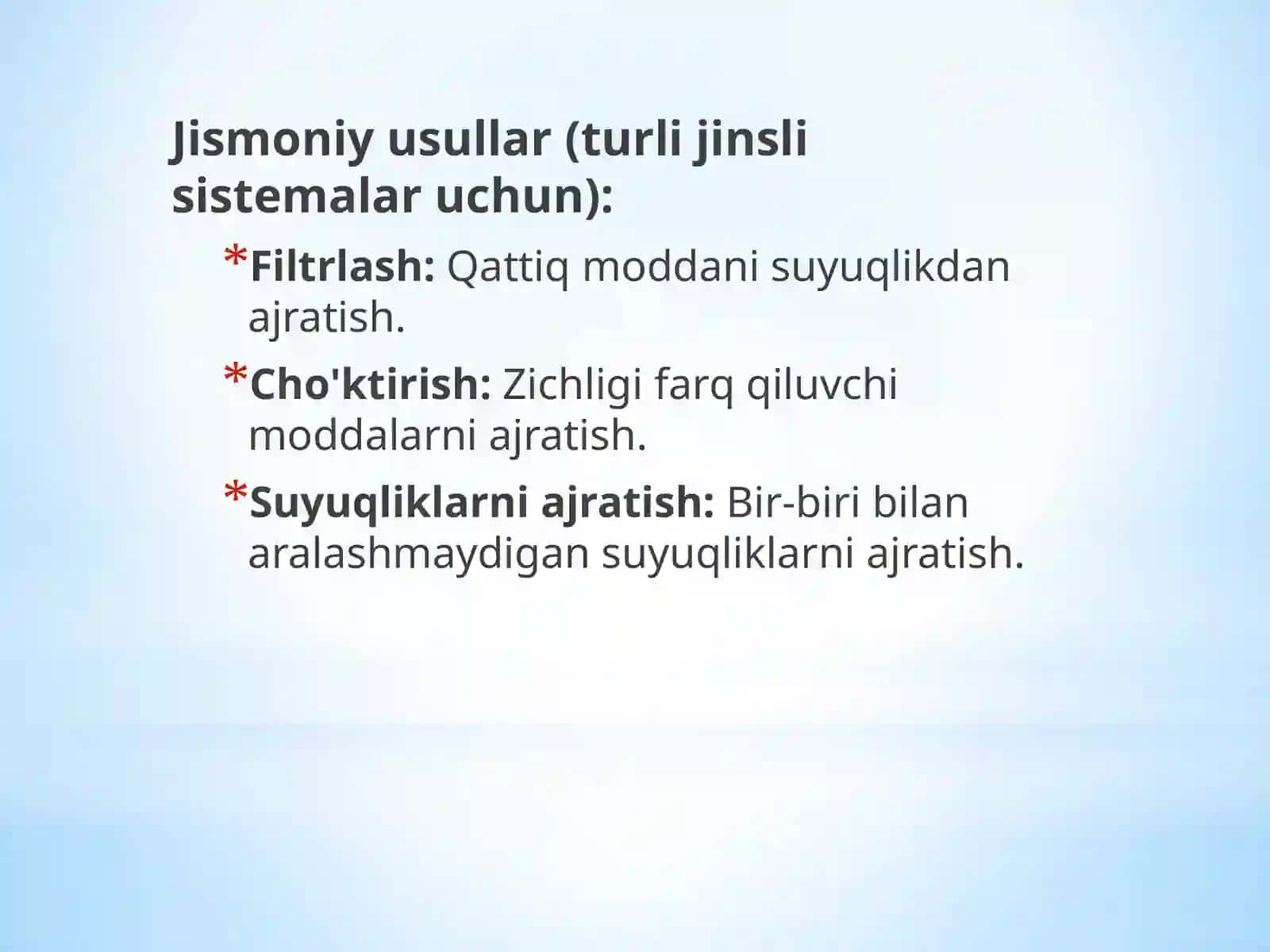 Filtrlash,cho‘ktirishvaajratishusullari 4