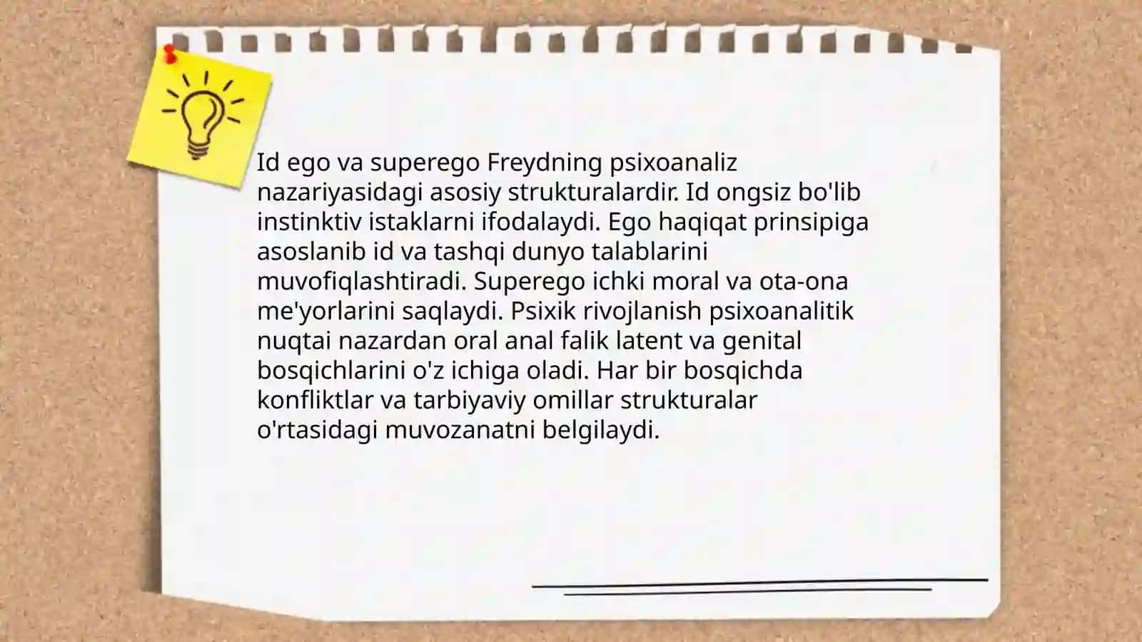 Freydning psixoanalitik nazariyasi va shaxs rivojlanishi 4