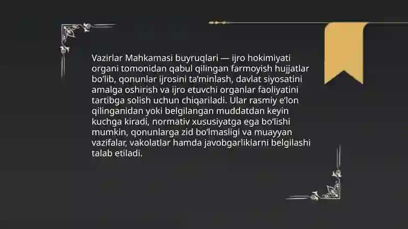 Farmoyish hujjat turlari 4