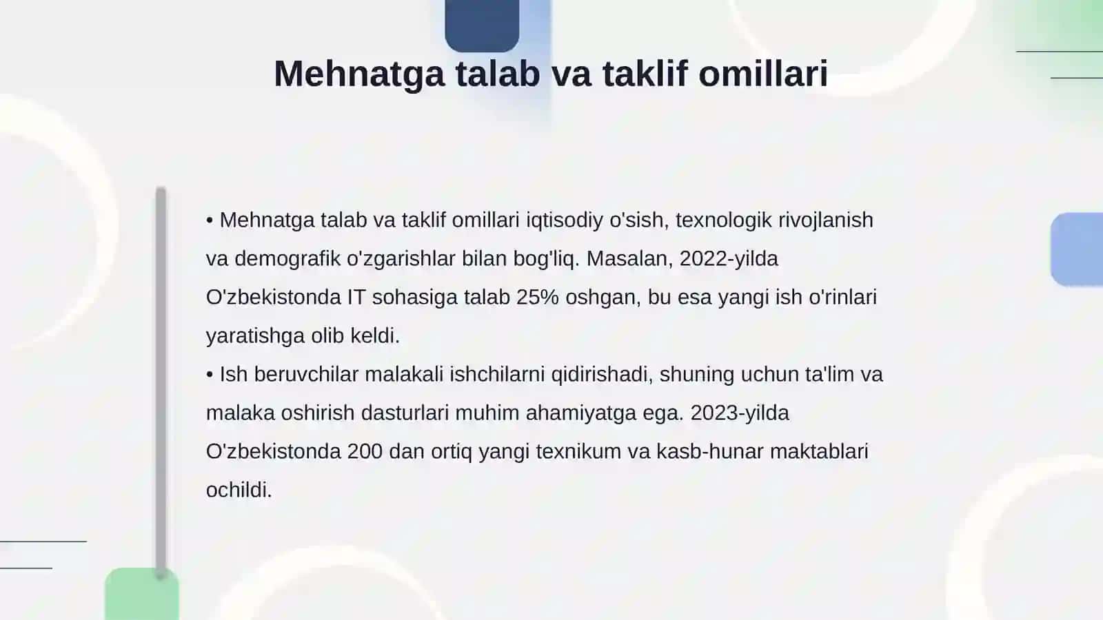 Mehnat bozoriga kirib borish 4