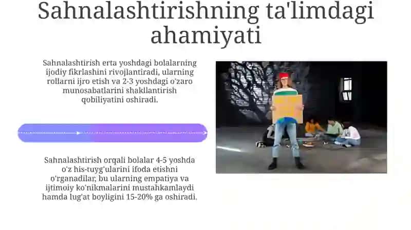 Maktabgacha ta'lim tashkilotida sahnalashtirish faoliyati 4