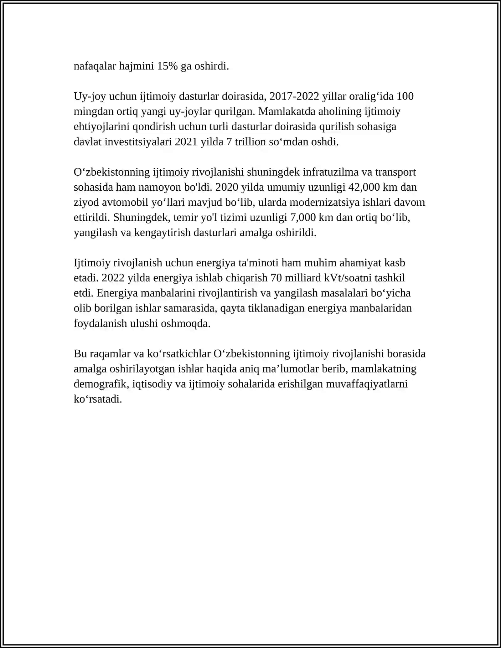 O’ZBEKISTON VA JAHON JAMIYATI 2024-2025-o'quv yili 4