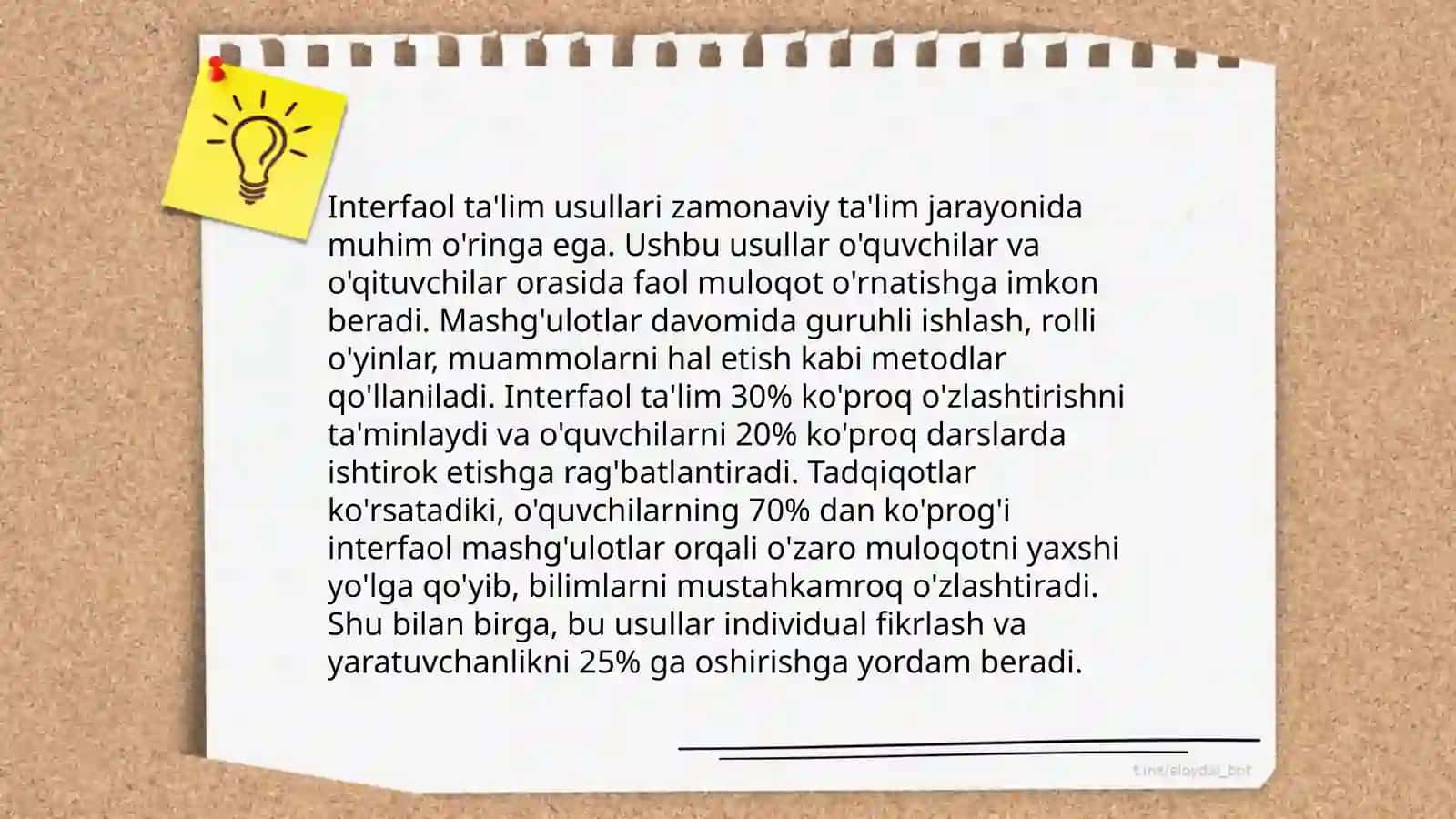 An'anaviy ta'lim usullari 4