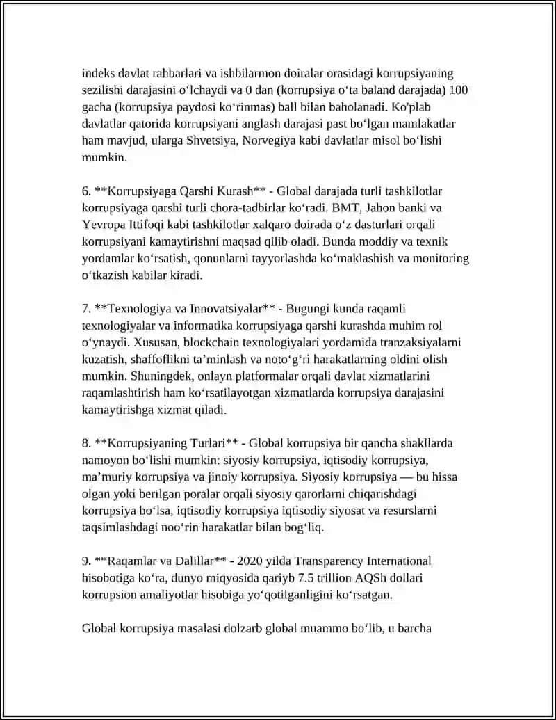 GLOBAL KORRUPSIYA 4