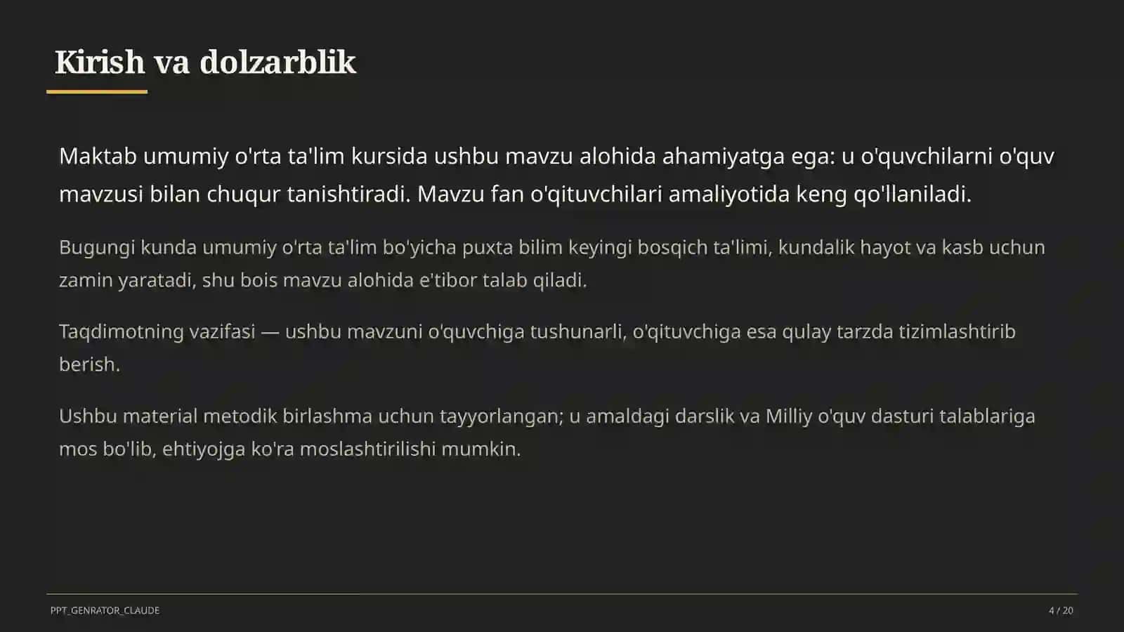 Geografiya 11-sinfgacha: o'lkashunoslik loyihalari va xarita bilan ishlash 4