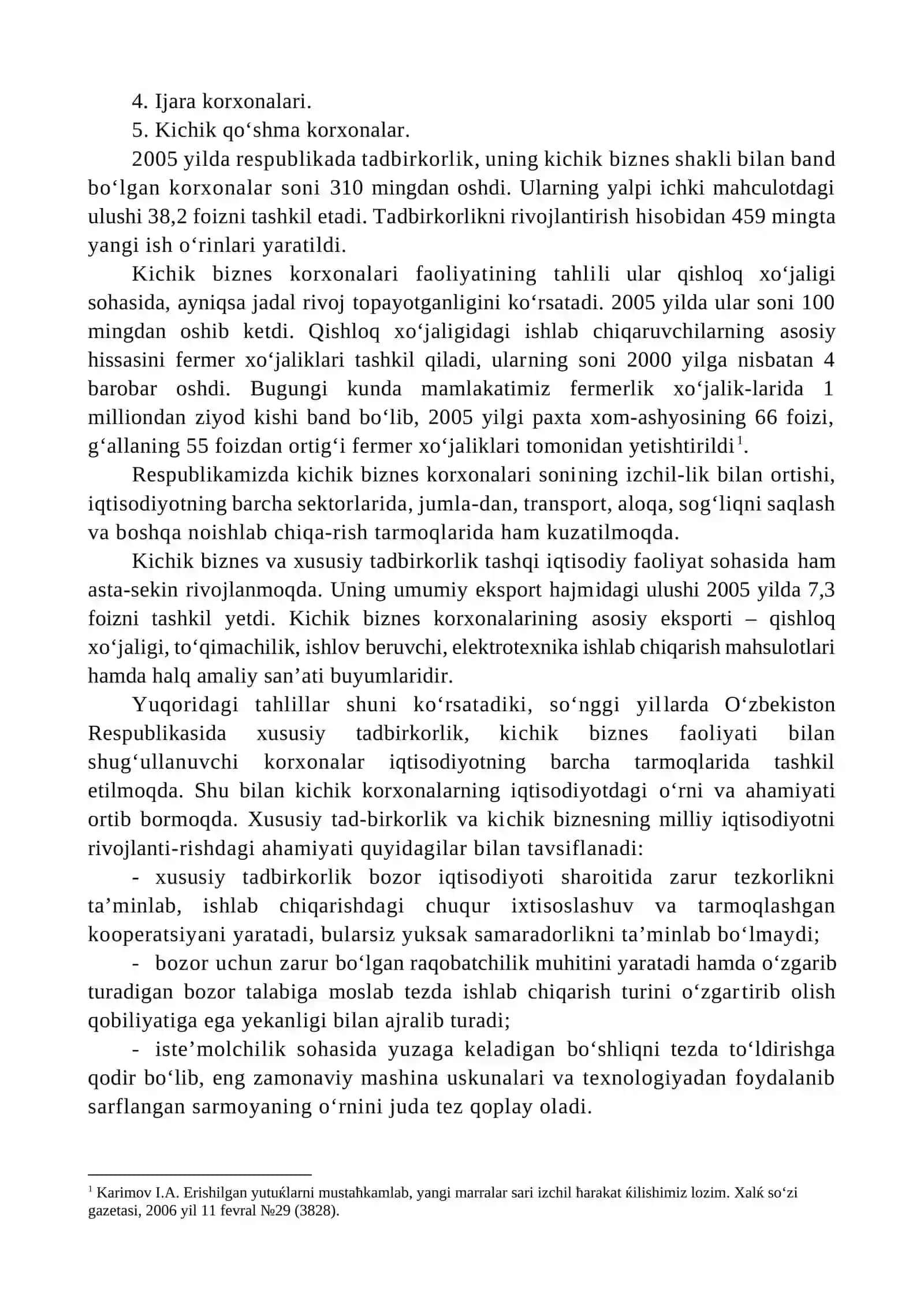 Tadbirkorlik faoliyatini rivojlantirishning maqsadi va vazifalari 4