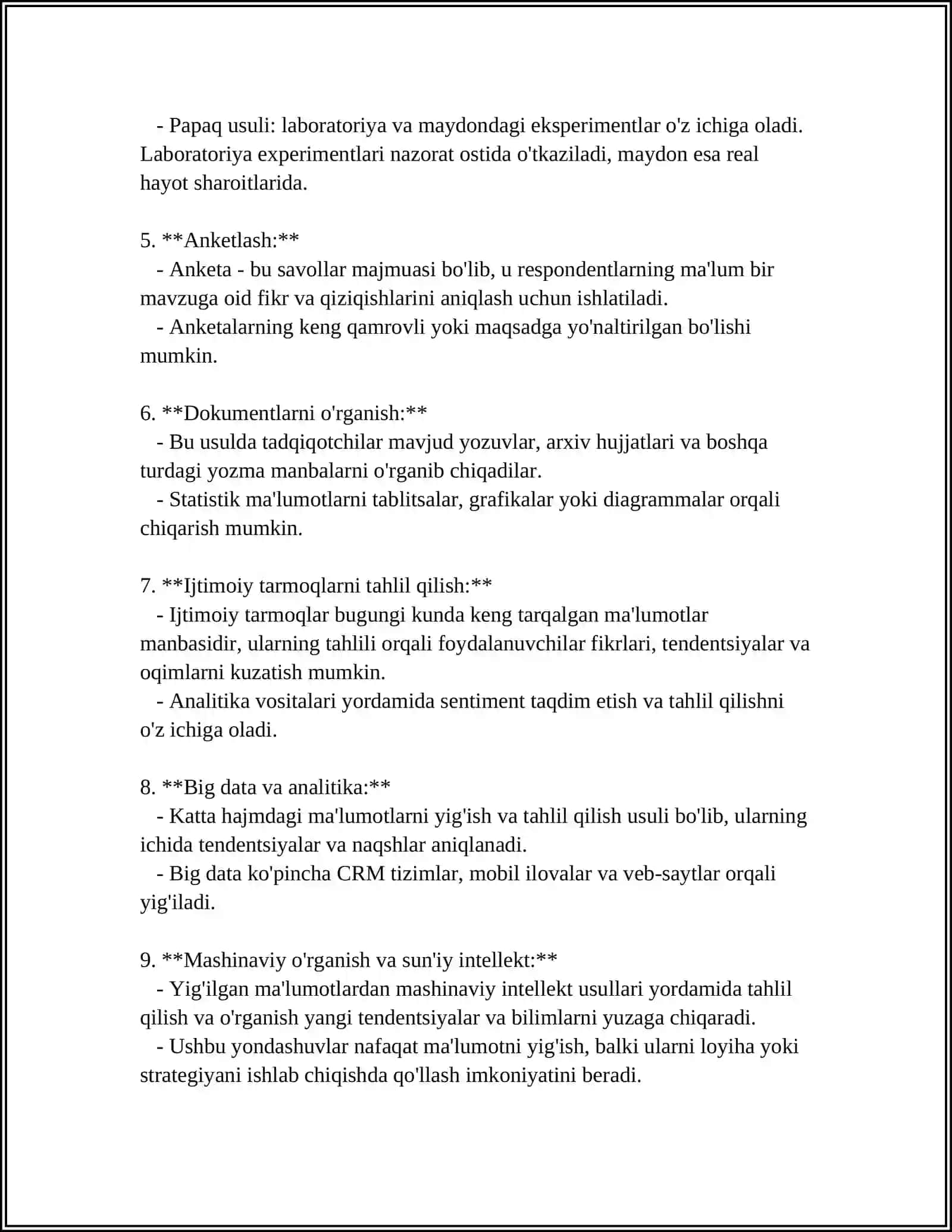 AXBOROTNI TAHLIL QILISH 4