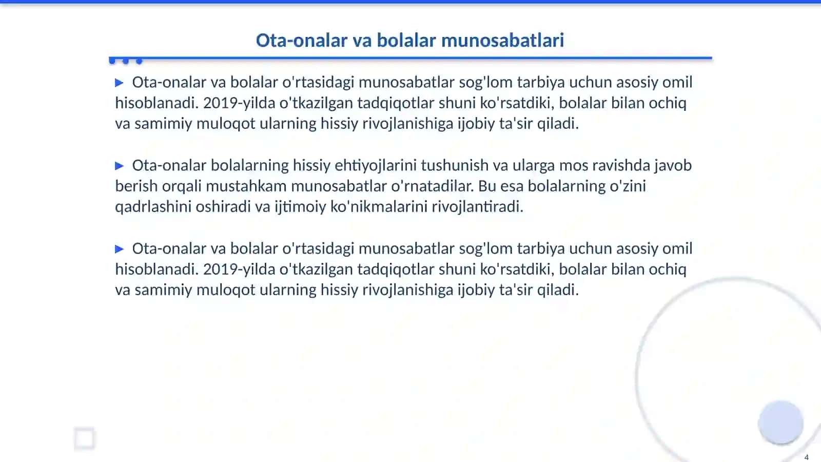 Oiladagi tarbiya umumiy psixaligiyadan 4