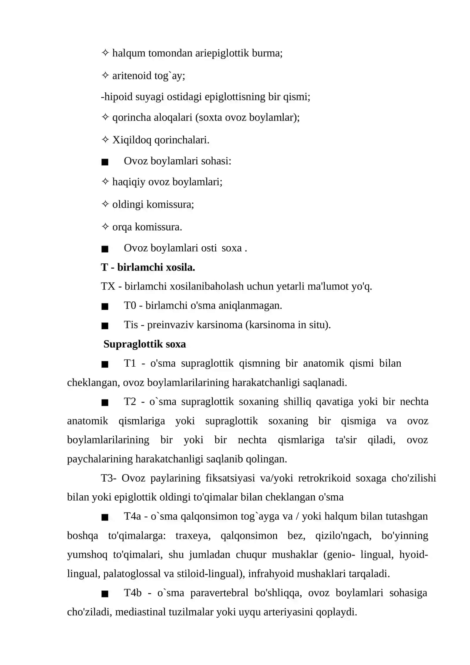 Xiqildoq saratoni, diagnostikasi, etiologiyasi, davolash usullari 4