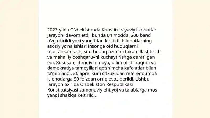 Konstitutsiyaviy islohotlar hamda ularning mazmun-mohiyati 4