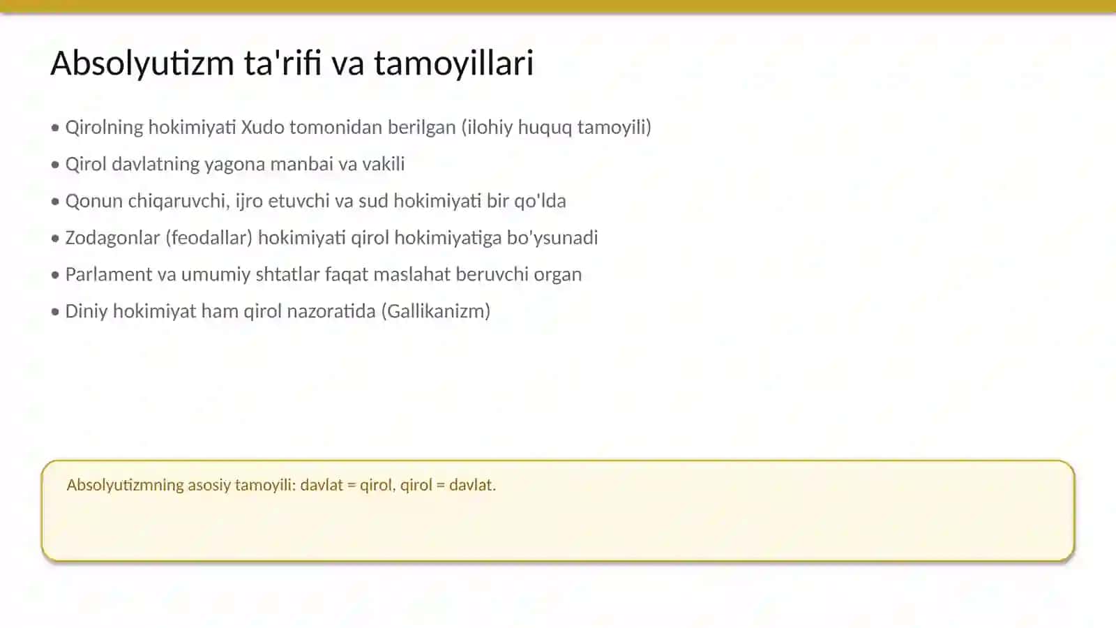 Fransiyada absolyutizmning xususiyatlari 4