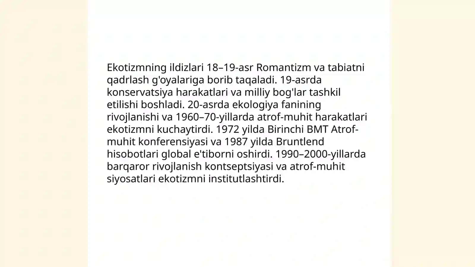 Ekotizm nima 4