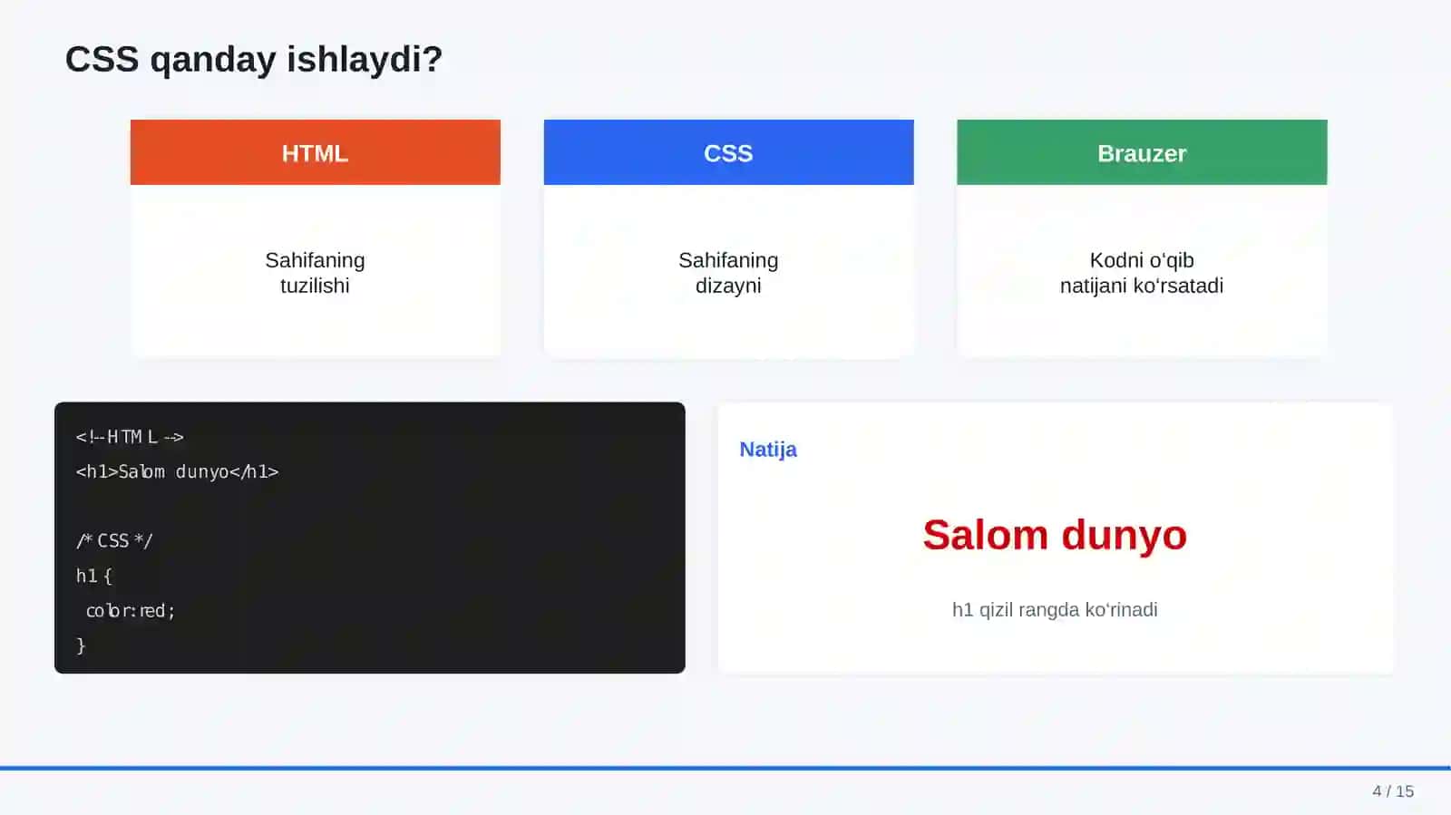 CSS VA UNING ASOSLARI 4