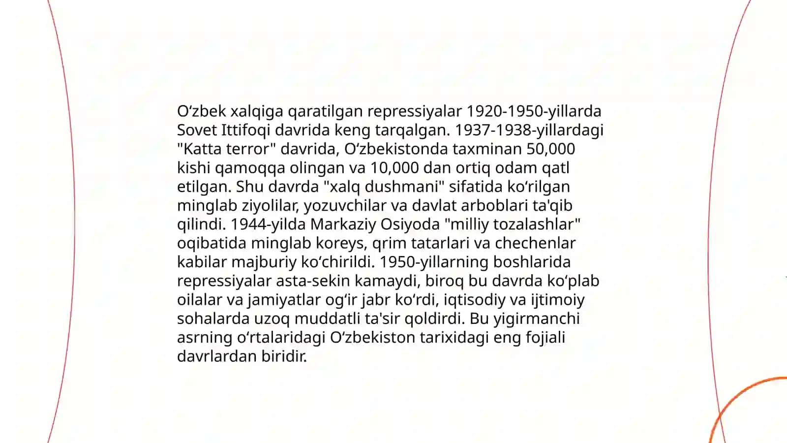 Markazning O‘zbekistonda amalga oshirgan qatag‘on siyosati 4