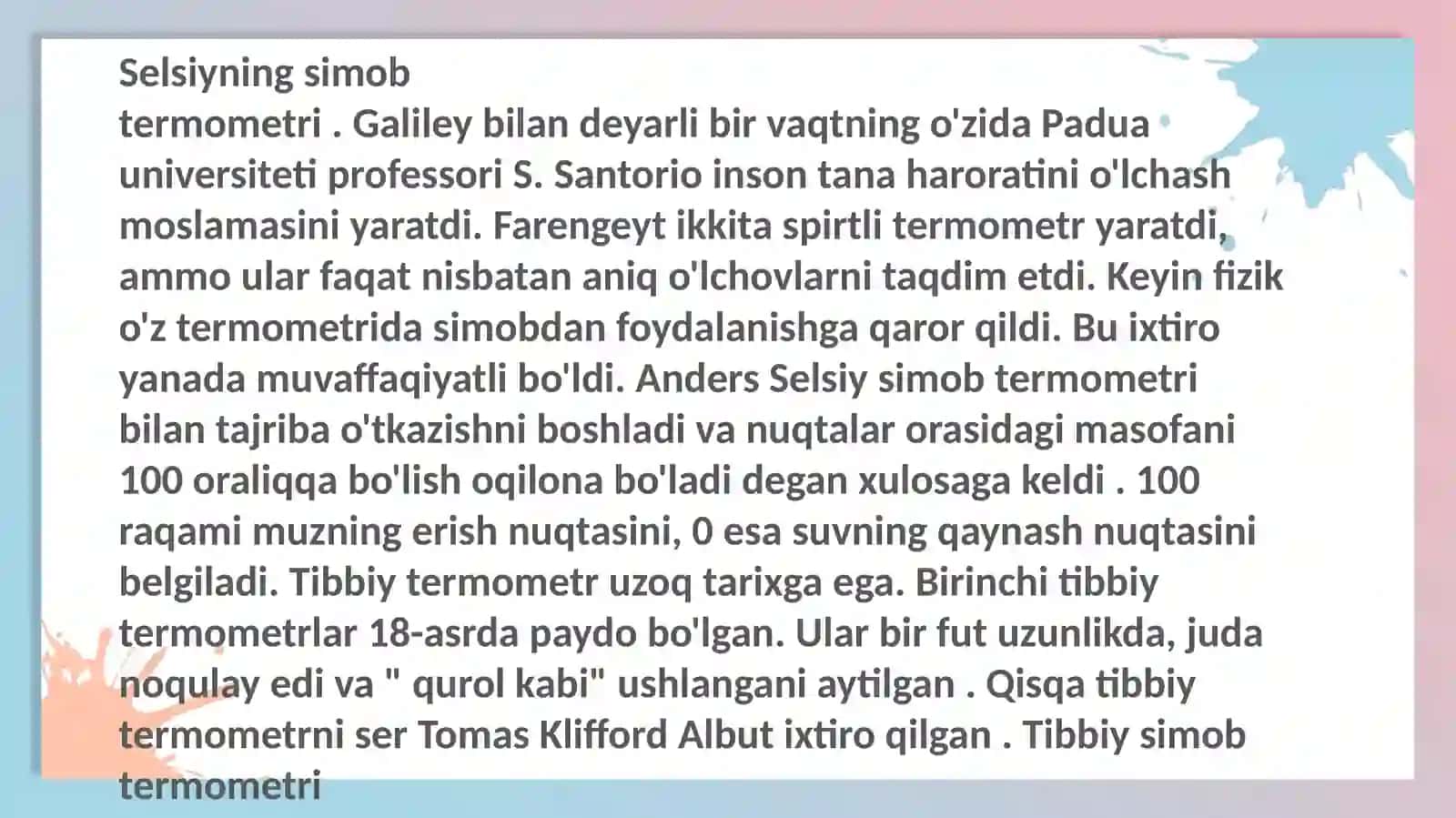 Elektron termometrlar va ularning tuzilishi va ishlash mehanizimi 4