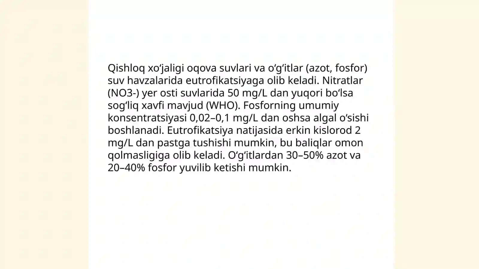 Sanoat chiqindilari va suv havzalarining ifloslanishi 4