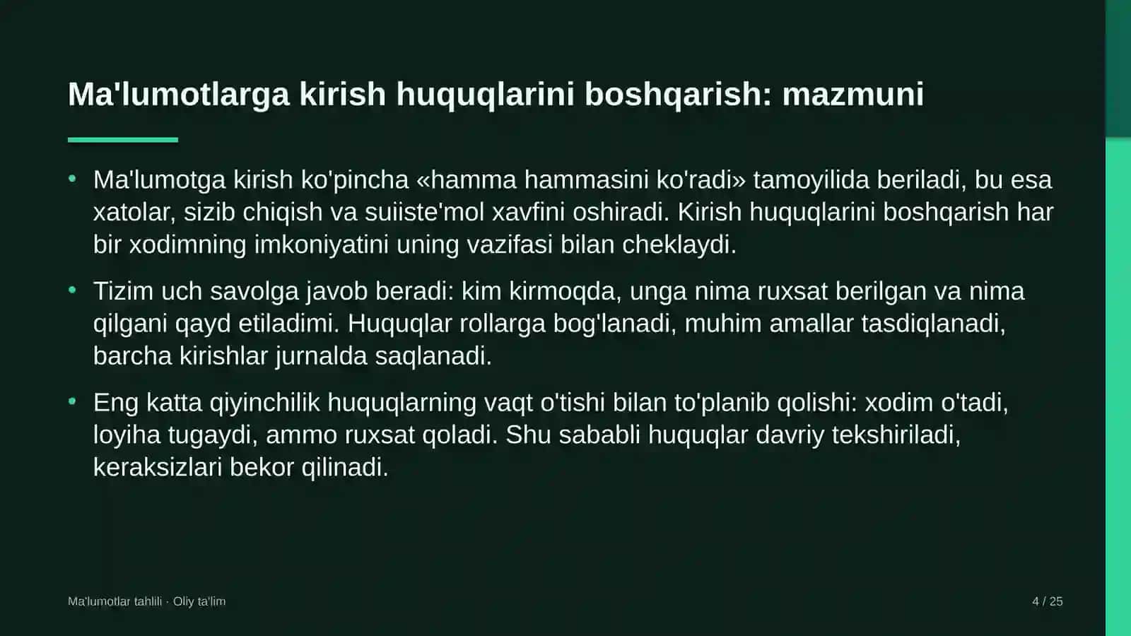 fotojurnalistikada ma'lumotlarga kirish huquqlarini boshqarish 6620 4