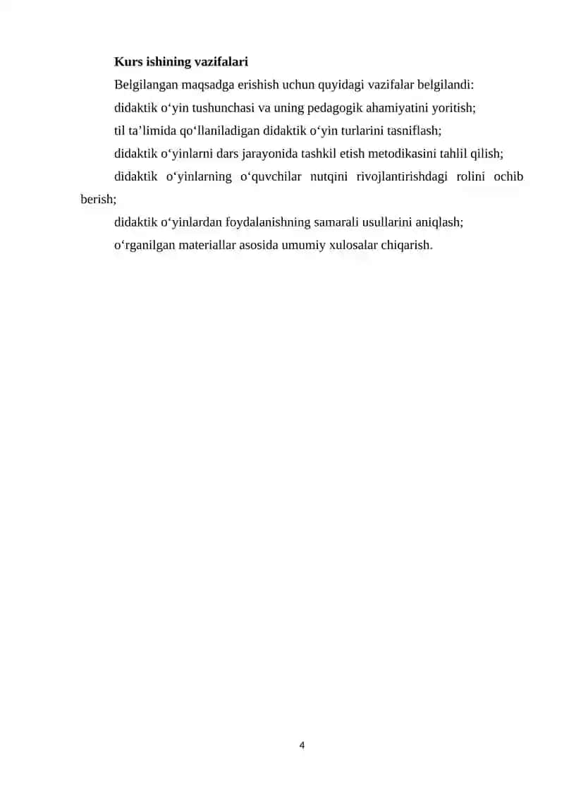 Til ta’limida didaktik o‘yinlar tashkil etish metodikasi 4