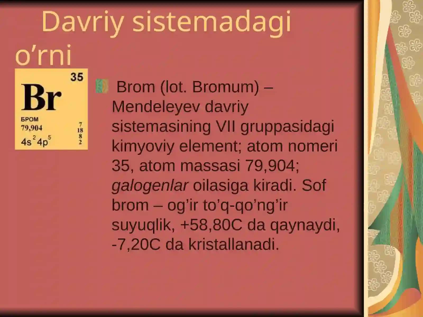 Brom elementi 4