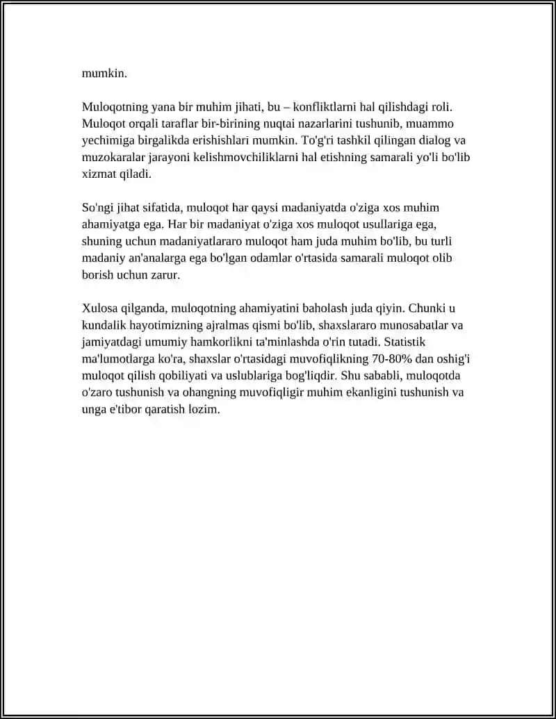 Muloqot 4