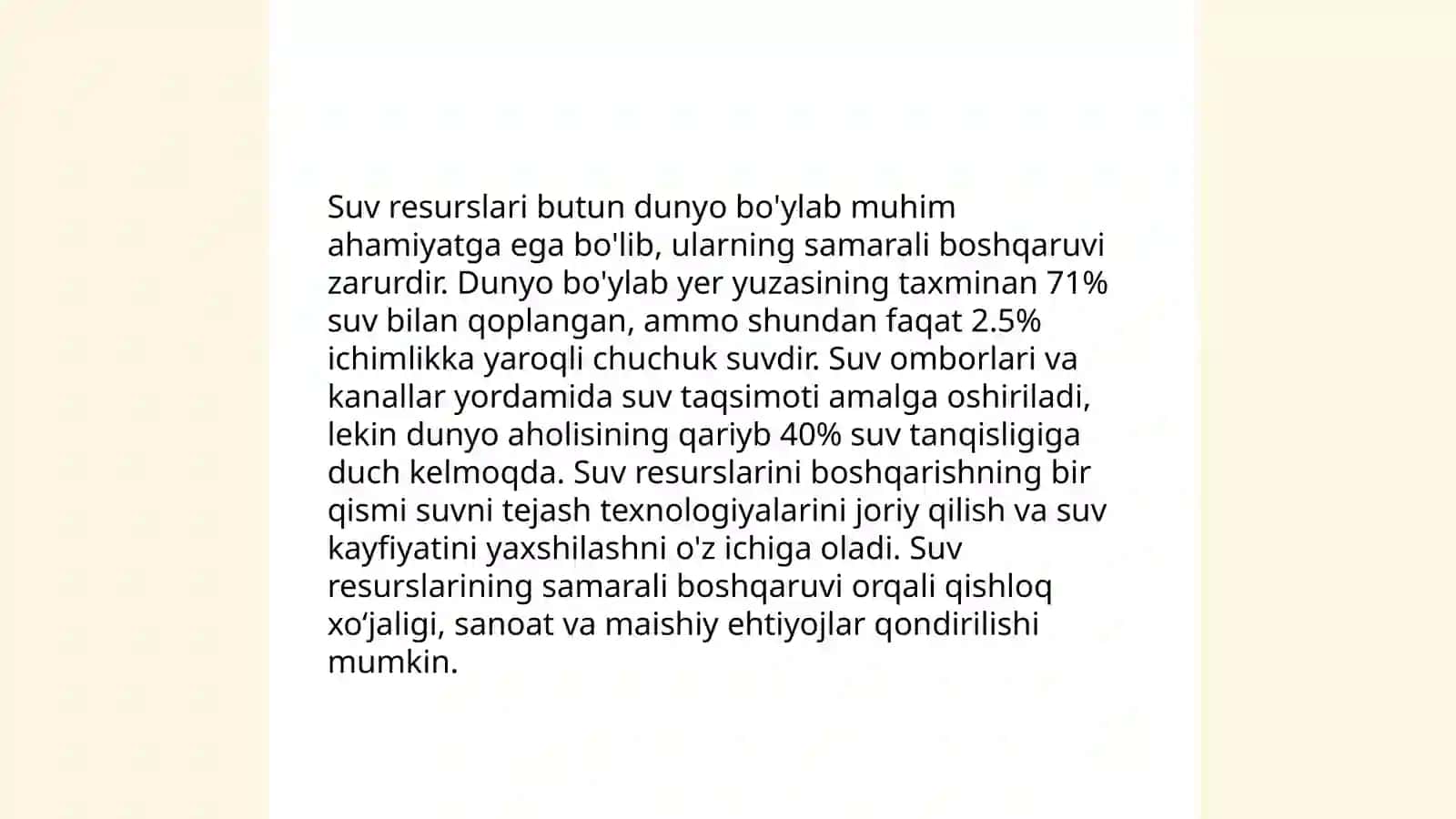 Tabiiy resurslarning tarqalishi va ulardan foydalanish masalari 4