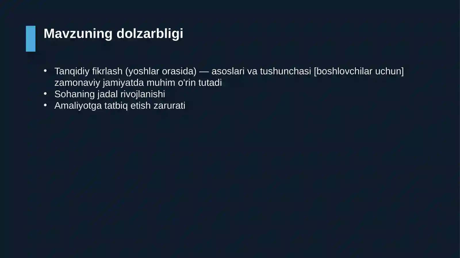 Tanqidiy fikrlash (yoshlar orasida) — asoslari va tushunchasi [boshlovchilar uchun] 4