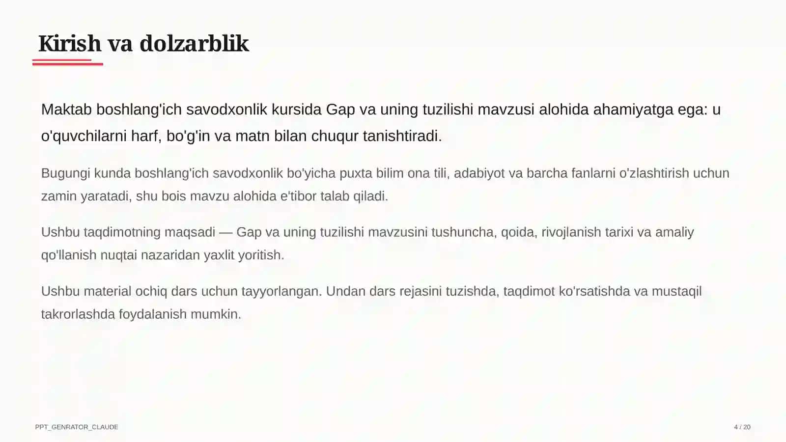 Gap va uning tuzilishi (1-sinf) 4