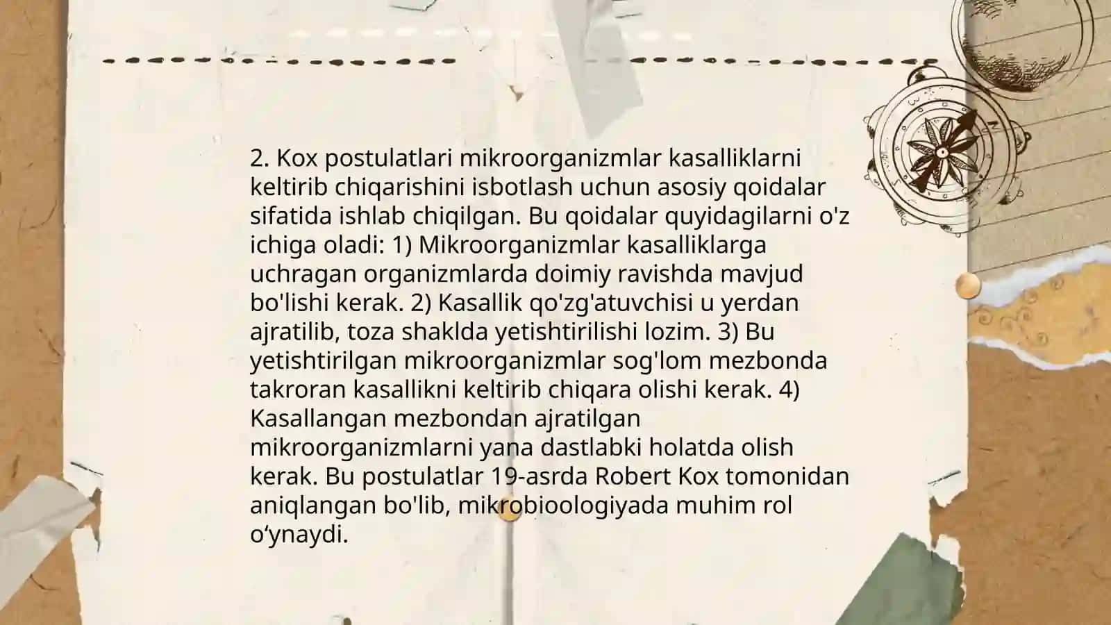 Robert Kox va S.N.Vinogradkiyning mikrobiologiya rivijlantirishda qo'shgan hissasi 4