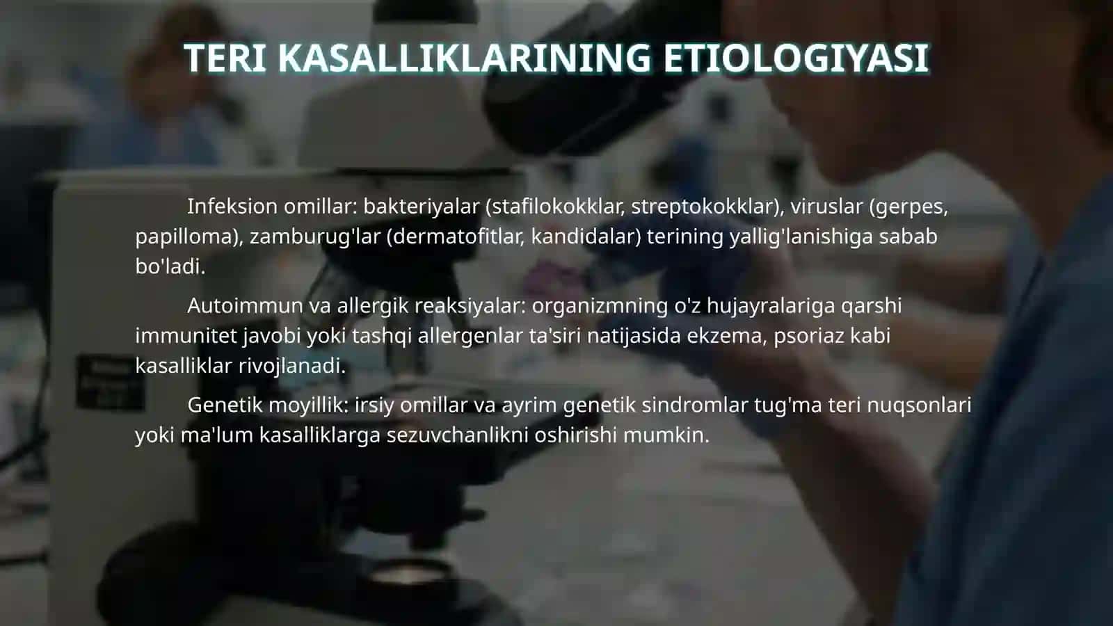 Teri kanalari labarator diagnostikasi 4