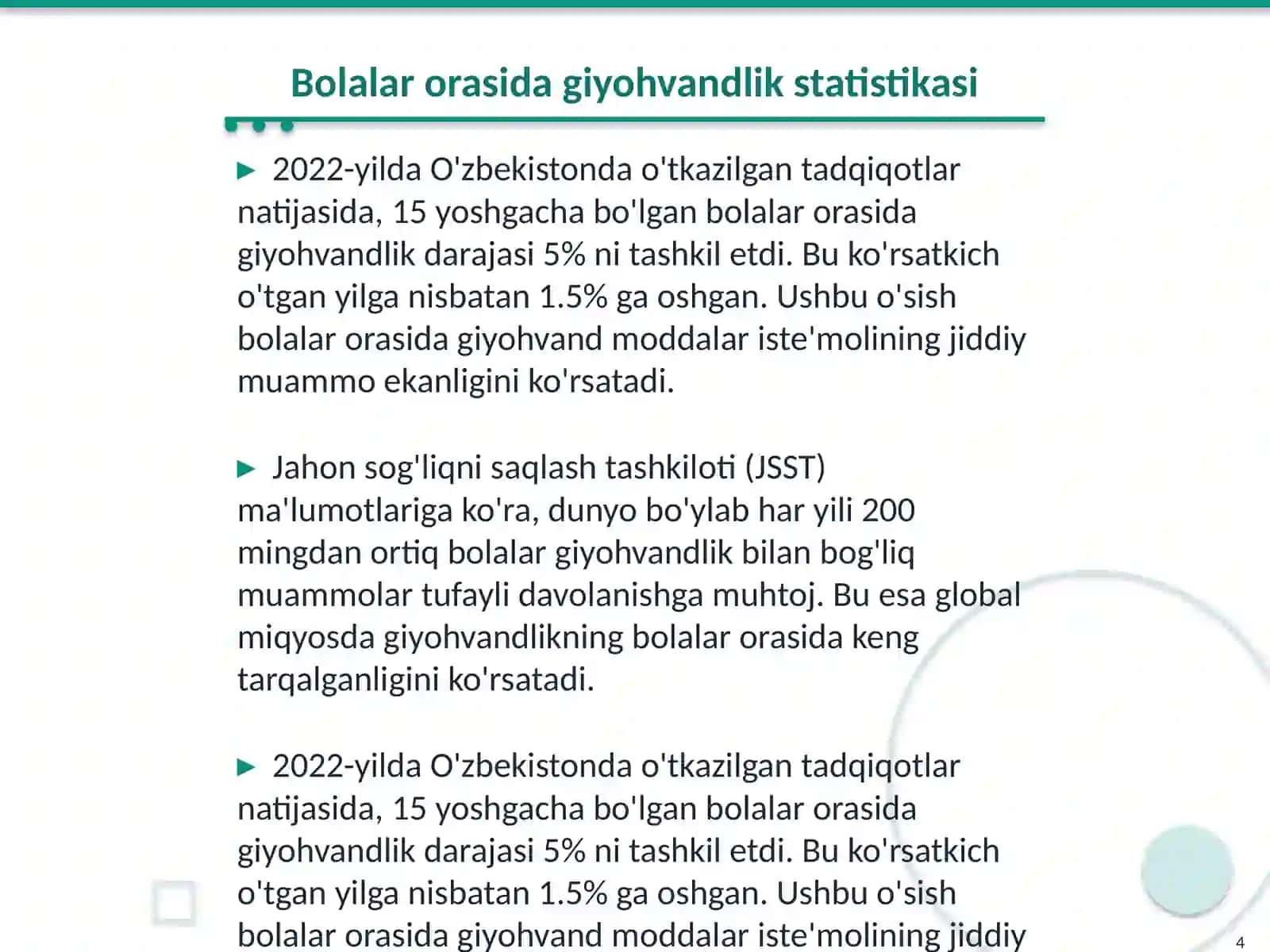 Giyohvandlik va deviant xulq tushunchalari 4
