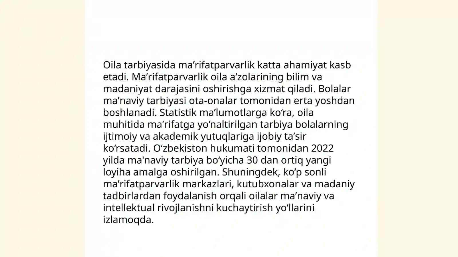 Maʼrifatparvar mutafakkirlarning oila tarbiyasiga oid fikrlari 4