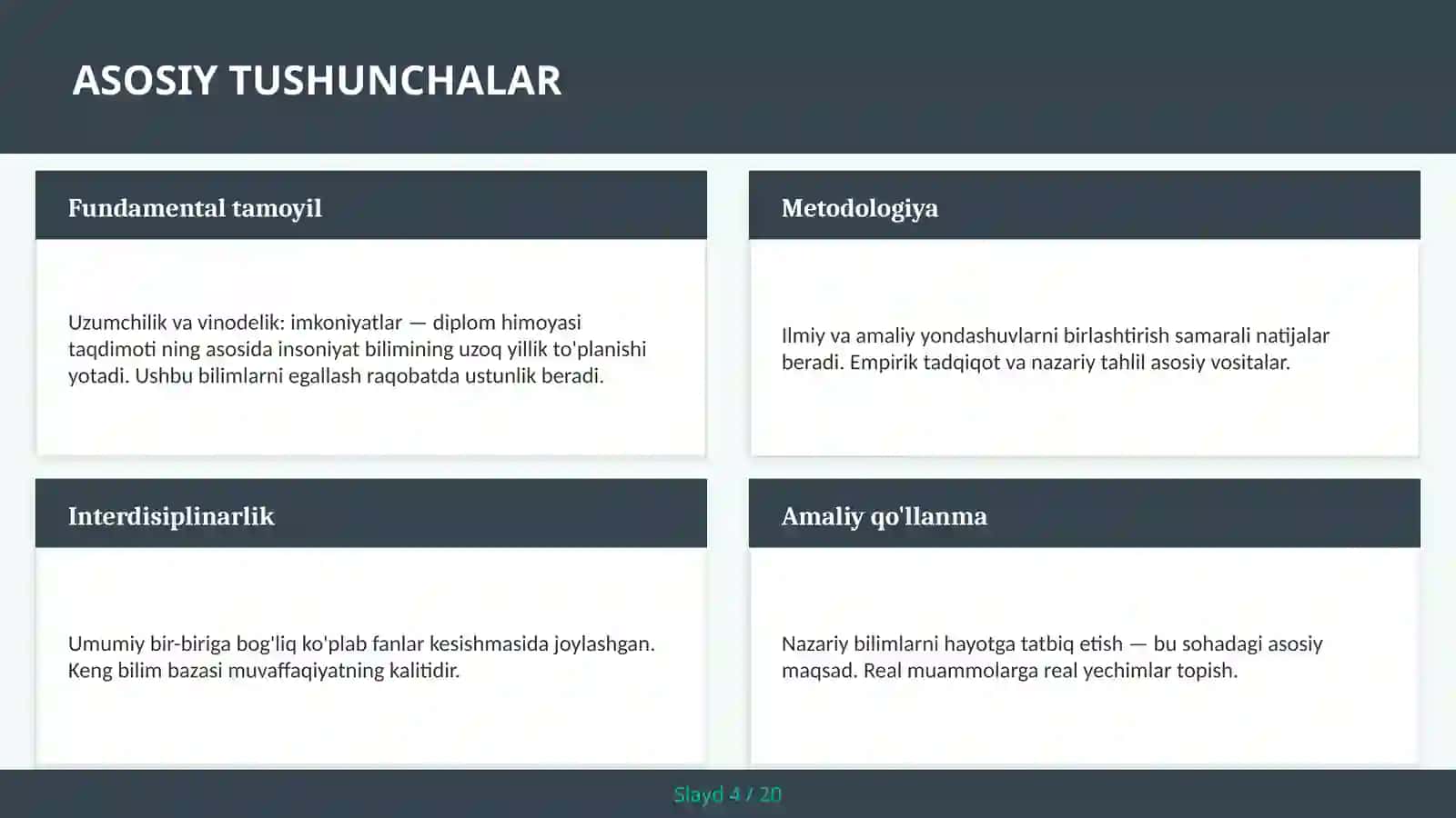 Uzumchilik va vinodelik: imkoniyatlar — diplom himoyasi taqdimoti 4