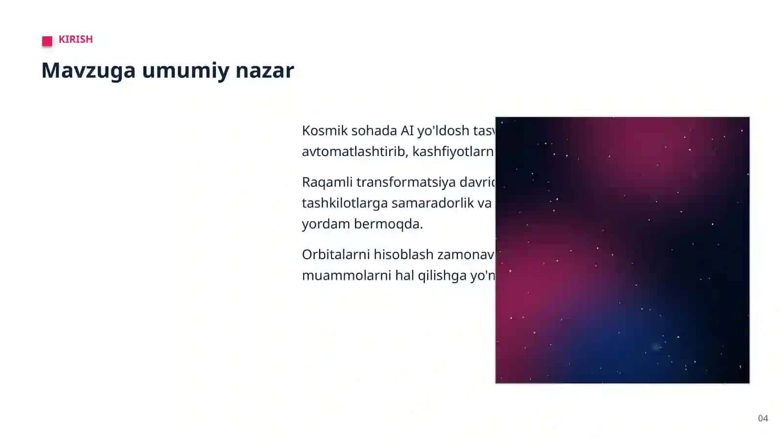 AI KOSMIK SOHADA 4
