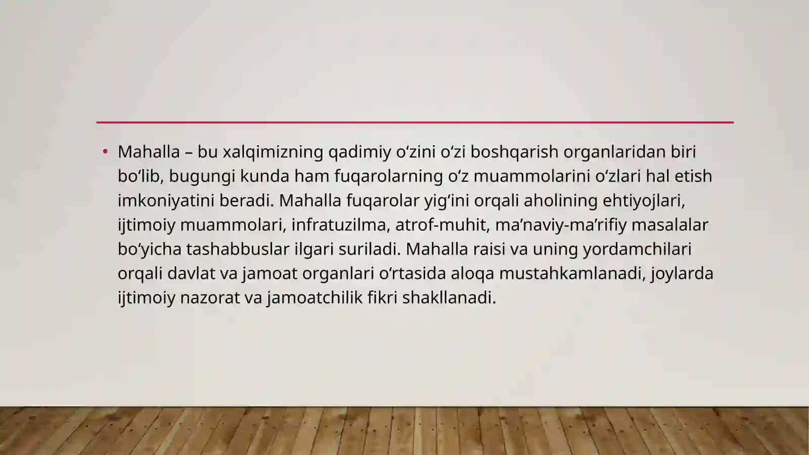 Fuqarolarning o‘zini o‘zi boshqarish organlari faoliyati va ularning jamiyatni demokratlashtirishda tutgan o‘rni 4