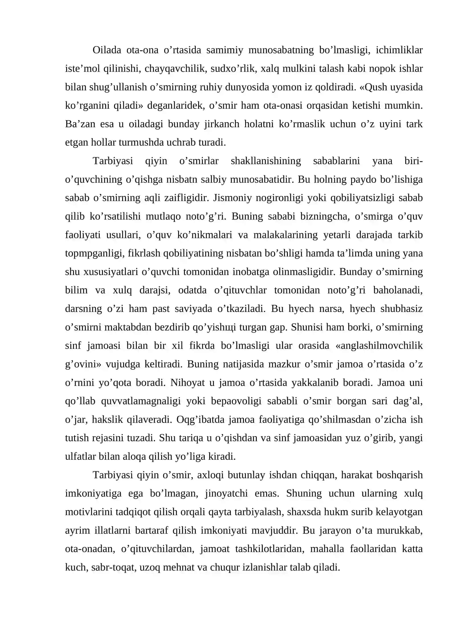 Tarbiyasi qiyin o’smirlar psixologiyasi 4