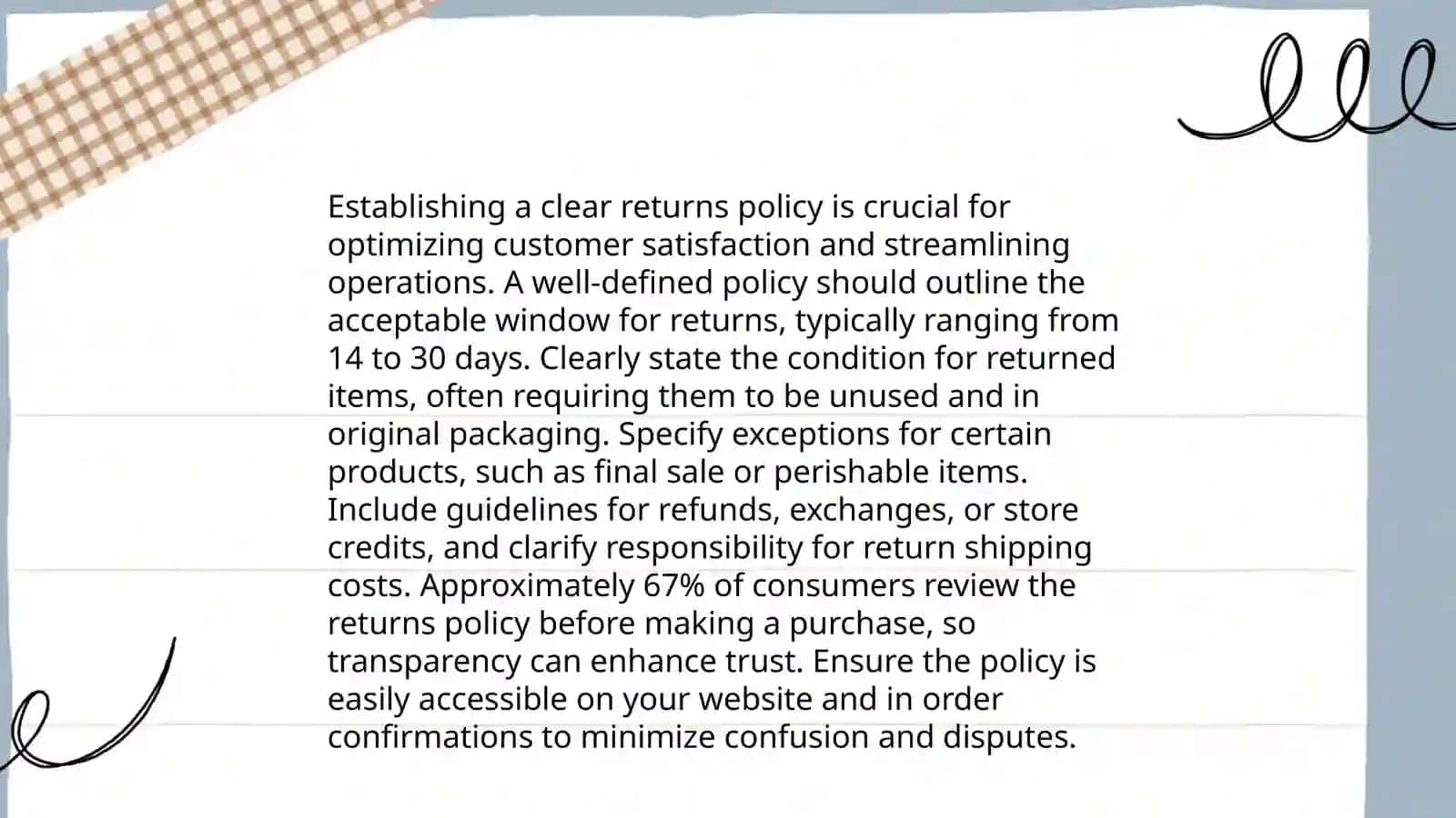 Handling returns.Best practices 4