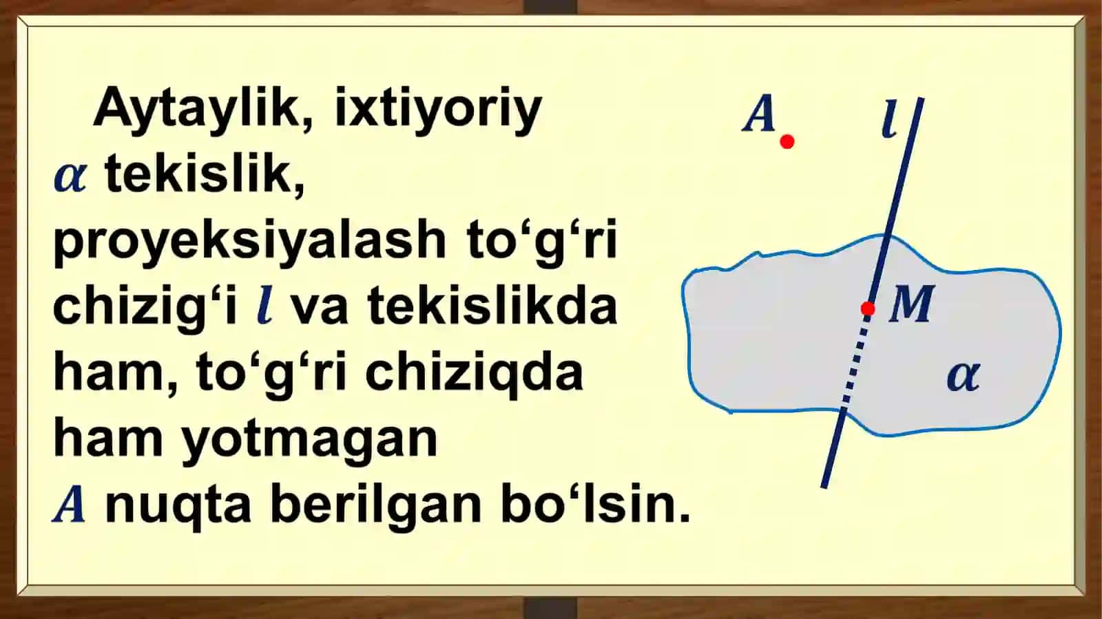 Geometriya10-sinf Fazoda ortogonal proyeksiya va undan texnikada foydalanish 4