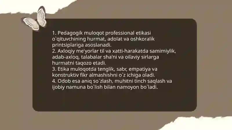 Oʻqituvchi kasbiy faoliyatida muloqot madaniyati va psixologiyasi 4
