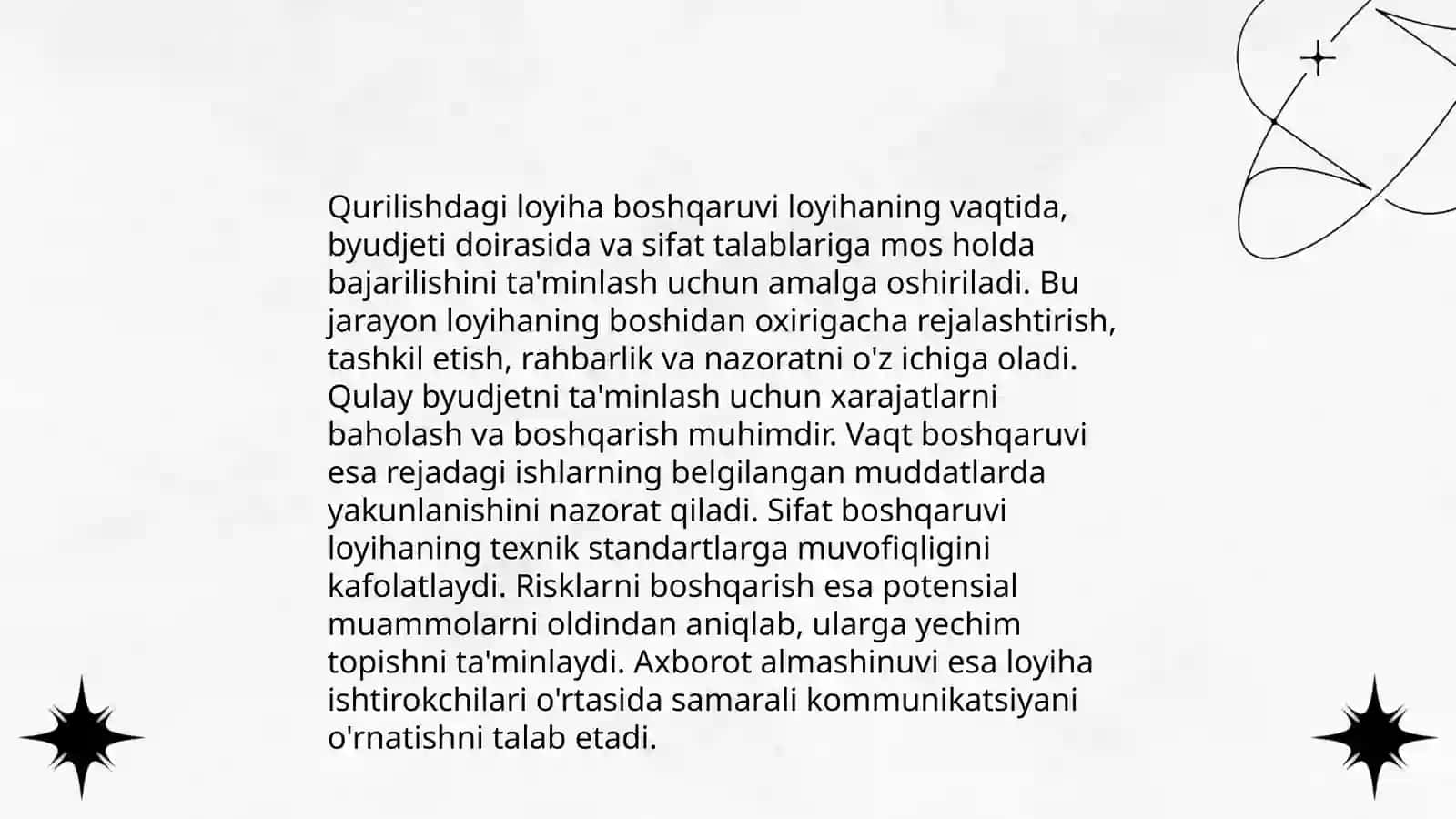 Qurilishda Korxona boshqarishning maqsadi va vazifalari 4