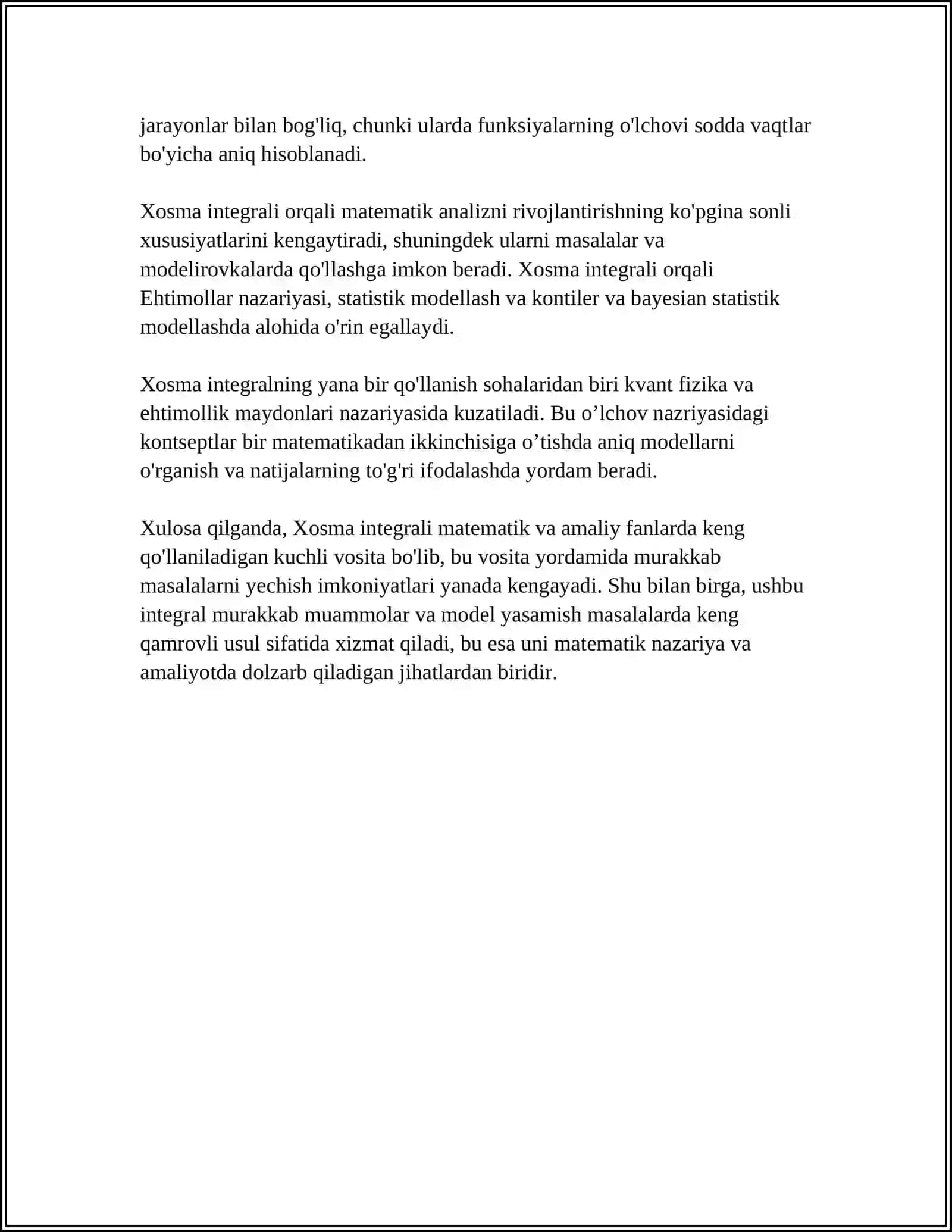 XOSMAS INTEGRALLAR 4
