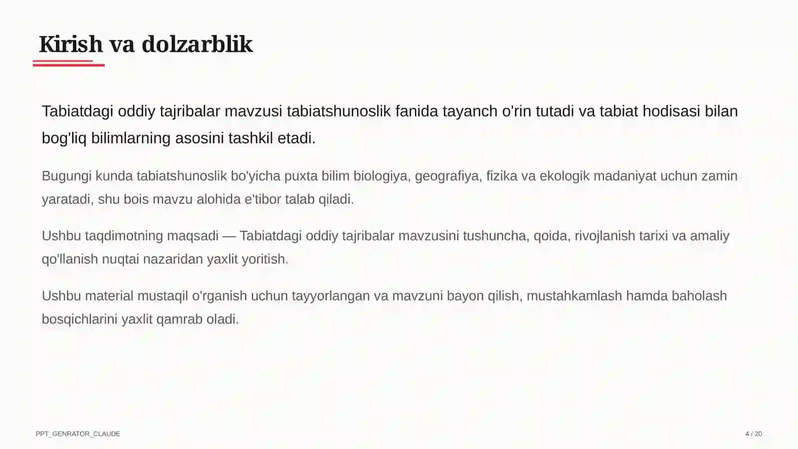 Tabiatdagi oddiy tajribalar (4-sinf) 4