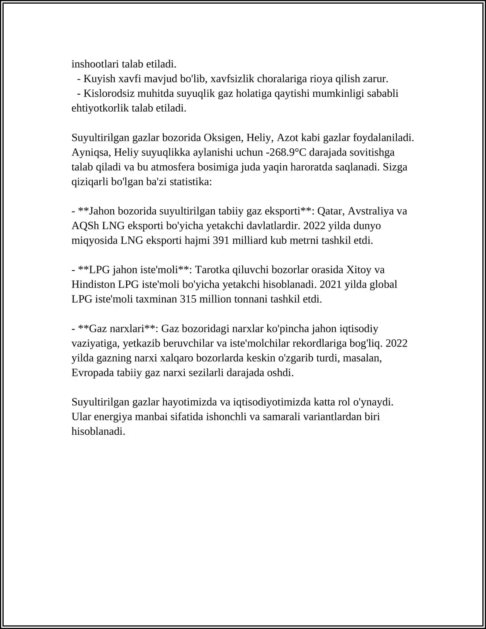 SUYULTIRILGAN GAZNI TASNIFI 4