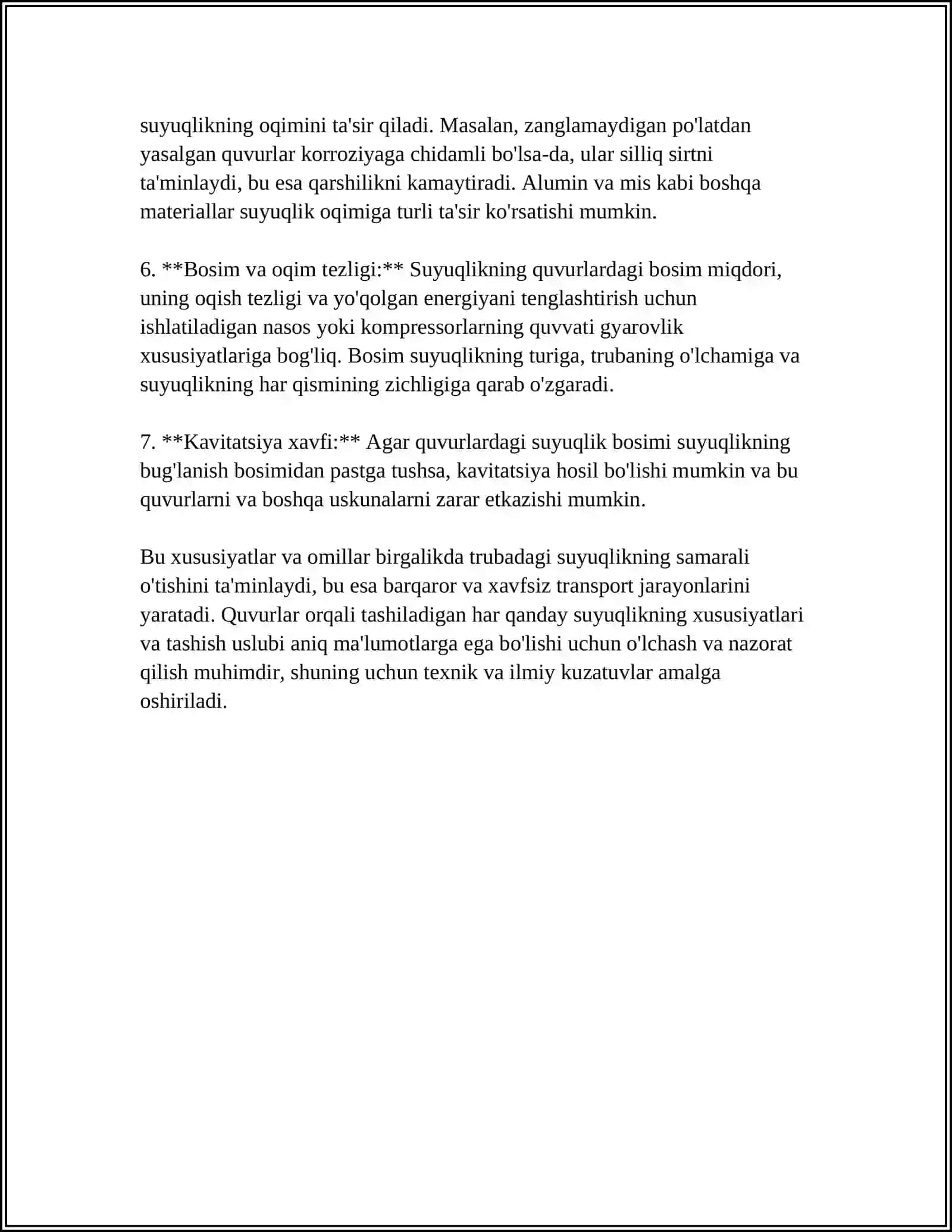 QUVURLARDAGI GIDRAVLIK QARSHILIKLAR 4