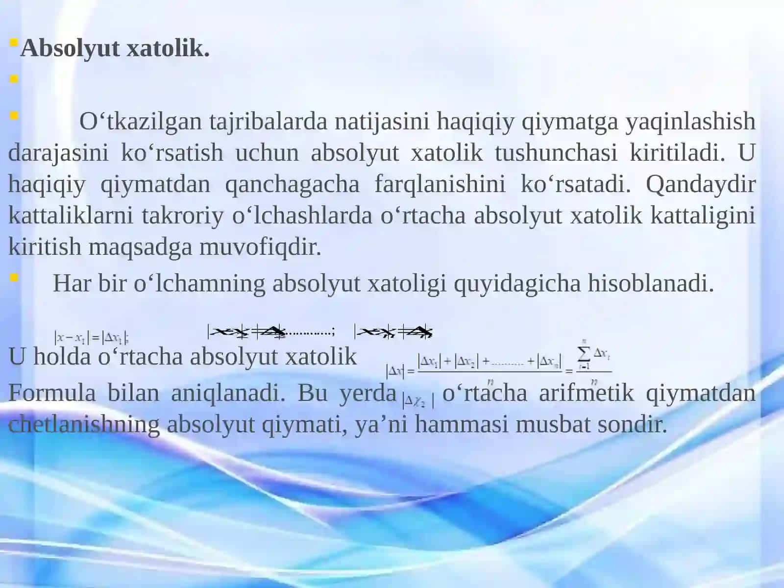 Fizik kattaliklar va ularning birliklari. Biologik to‘qimalarning mexanik xossalari 4