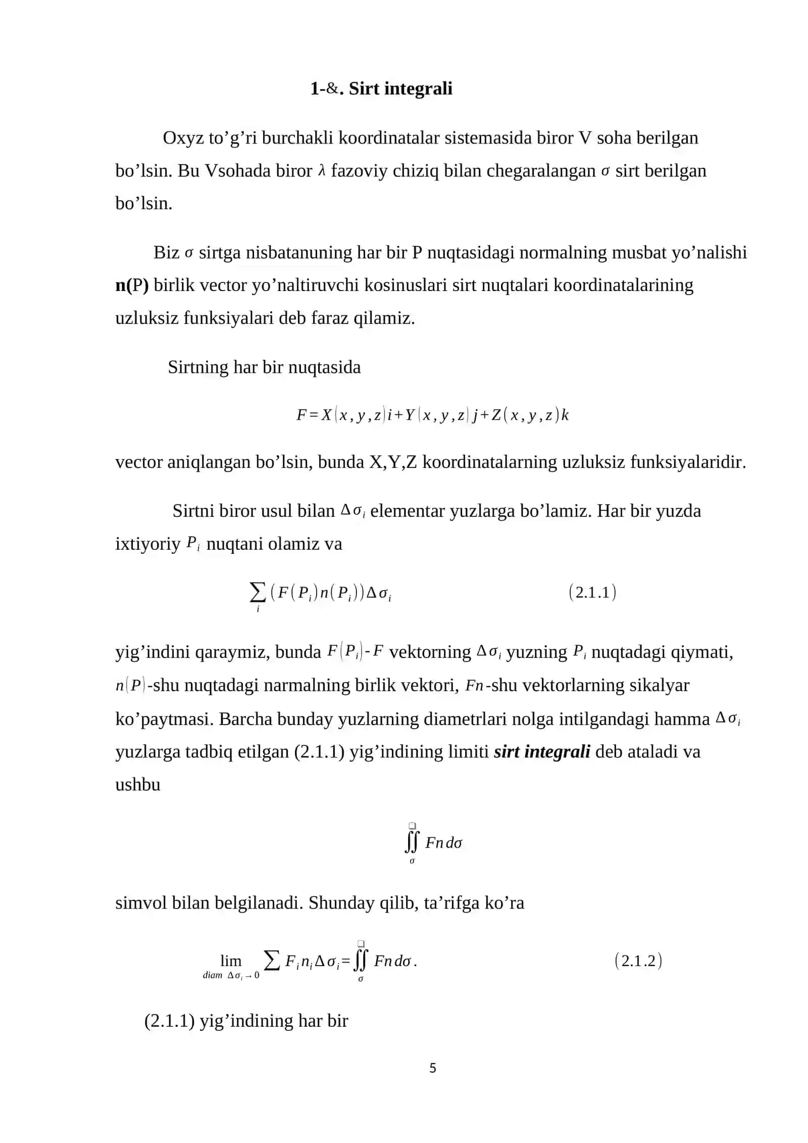 Stoks formulasi va uni hisoblash 4
