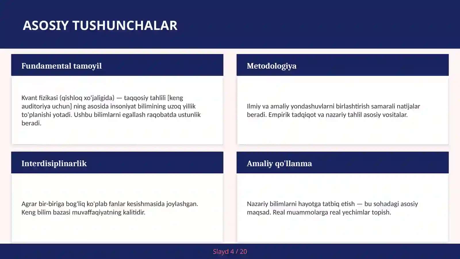 Kvant fizikasi (qishloq xo'jaligida) — taqqosiy tahlili [keng auditoriya uchun] 4