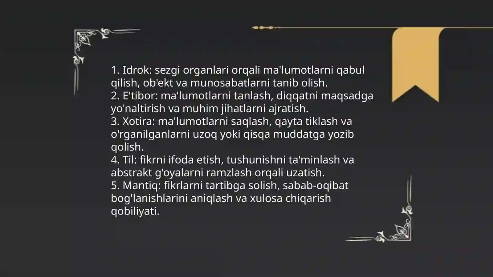 Tafakkur aqliy bilish jarayoni sifatida 4